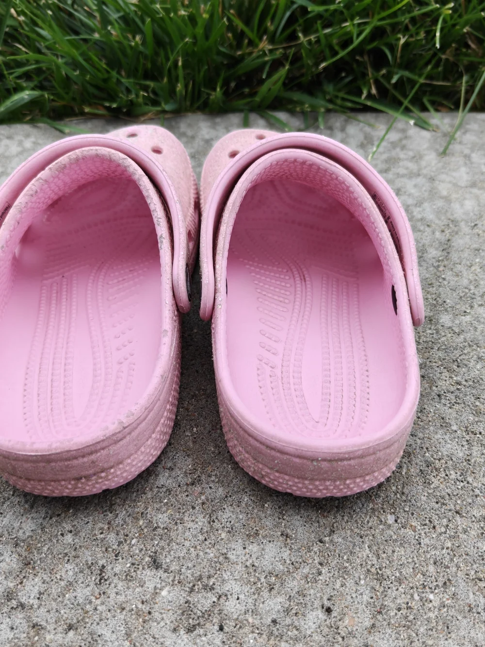 Crocs Girls Kids Pink Glitter Crocs Clogs Sandals Size J1 Size 1